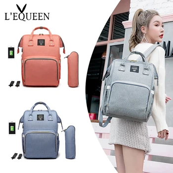 

Mommy Maternity Bag Waterproof Changing Nursing Baby Diaper Bag Multifunction Waterproof Travel Backpack for Mom USB Charging