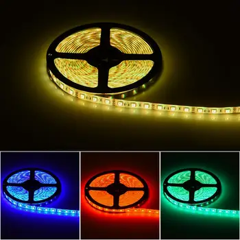 

RGB LED Strip Light SMD Waterproof RGB Tape AC 85-265V Ribbon Diode Led Strips Light Flexible Stripe Lamp IR WIFI Controller