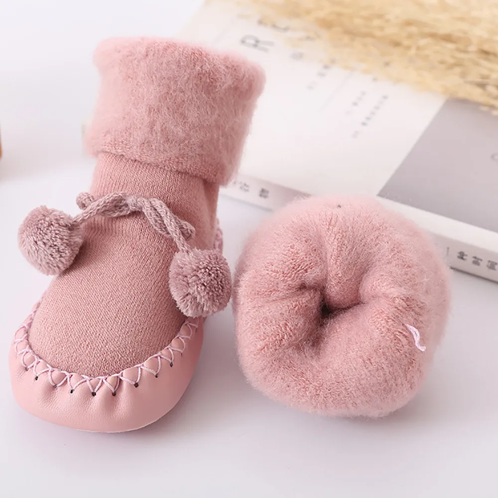 Коллекция года, зимние носки для малышей носки для мальчиков и девочек chaussette enfant, хлопковые детские гетры, детские носки-тапочки нескользящие носки для малышей