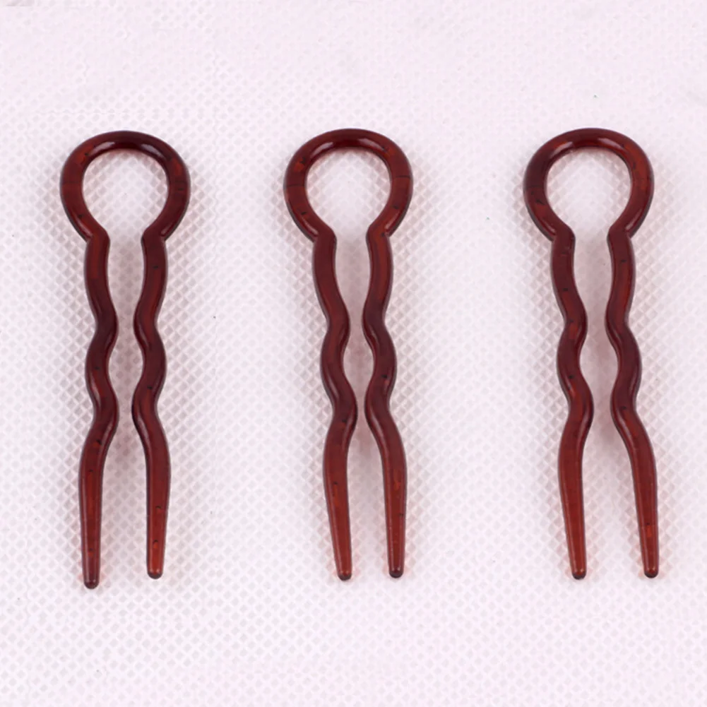 3 шт./компл. палочка для волос Вилка для быстрой заколки для волос женская лента для укладки волос Зажимы для инструментов парикмахерские волосы для укладки u-образный практичный
