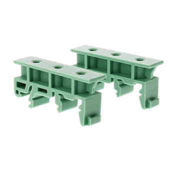 

PCB 35mm DIN Rail Mounting Adapter Circuit Board Bracket Holder Carrier Clips L4MB