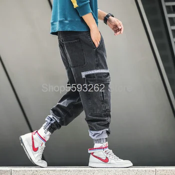 

2020 men's jeans pants loose Tide brand Harlan casual pants