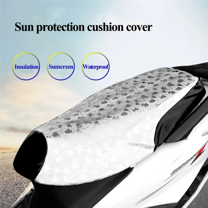 Motorcycle Sunscreen Seat Cover Prevent Bask In Seat Scooter Sun Pad Heat Insulation Waterproof Cushion Protector ZL07