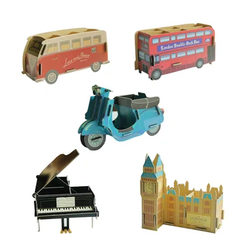 

Multi function Stationery Cardboard DIY Paper Pen Holder Manual Assembly Desktop Cartoon Storage Office Desk Organizer Kids Gift