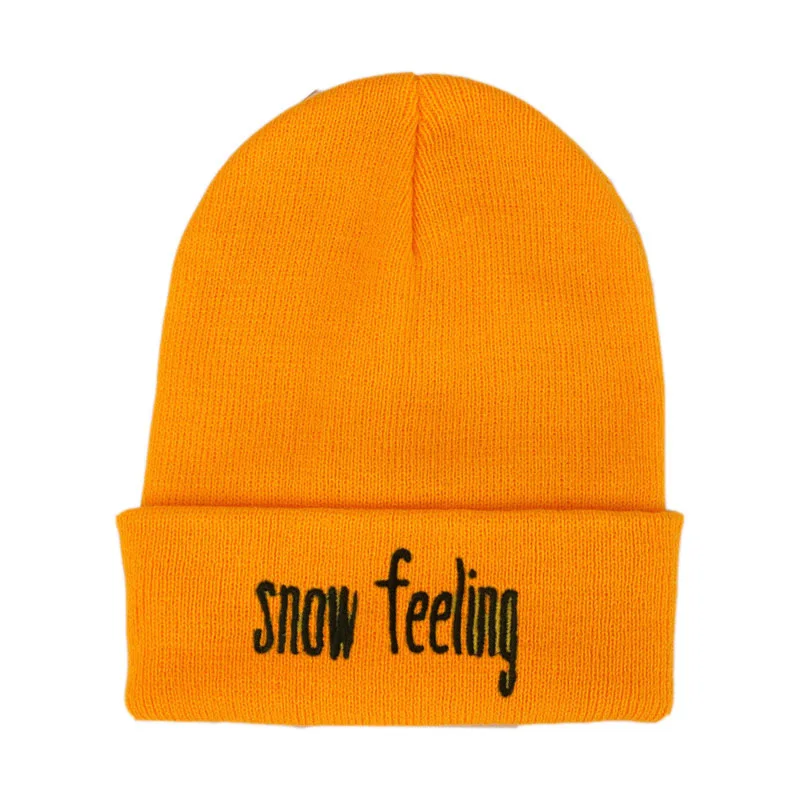 

2019 Cotton Snow Feeling Thicken Knitted Hat Winter Warm Hat Skullies Cap Beanie Hat for Men and Women 30