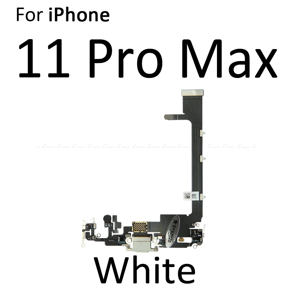USB Dock Connector Charging Port Flex Cable For iPhone 11 Pro Max Charger Plug Headphone Audio Jack With Microphone Flex Cable