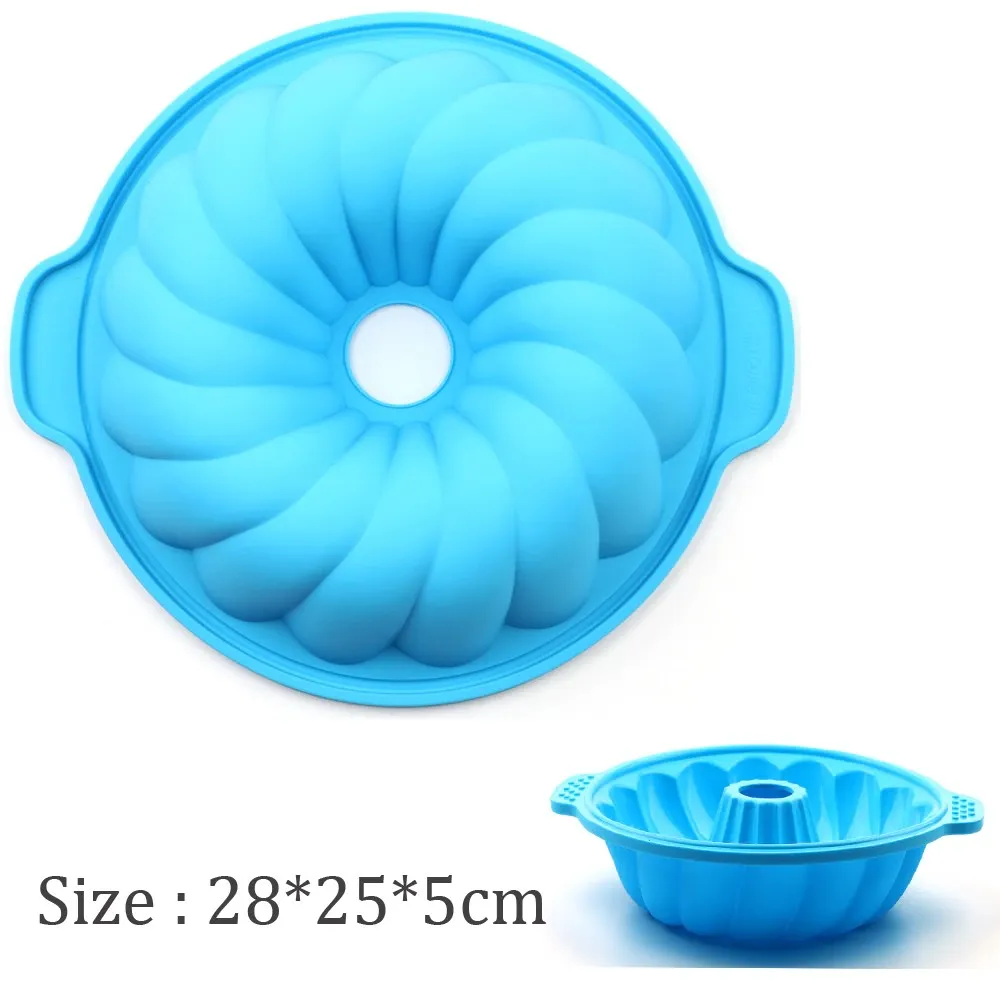 3D Big Silicone Cake Mould Kitchen Baking Form Tools for Cake Cookies Fondant Candy Bakery Baking Dish Bakeware Mold Cake Pan