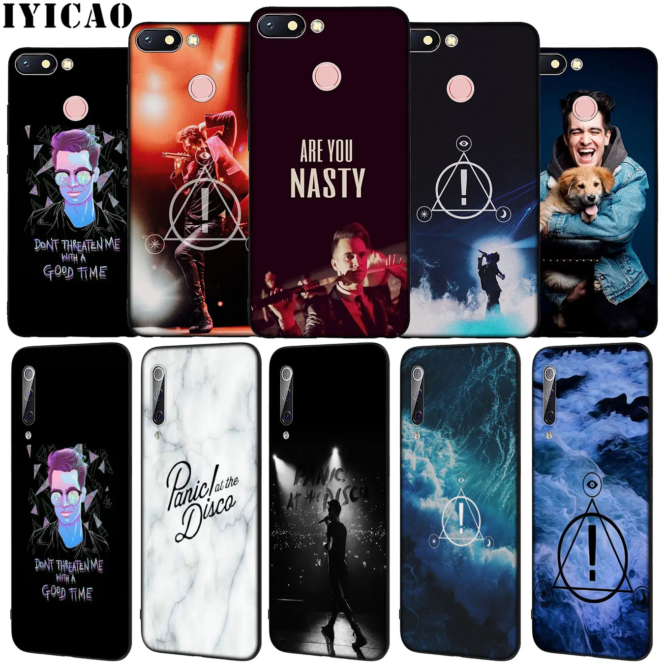 Panic At The Disco cool Soft Silicone Phone Case for Xiaomi Redmi Note 8 8T 8A 7 7A 6 6A 5 5A GO S2 K30 K20 Pro Black TPU Cover | Мобильные