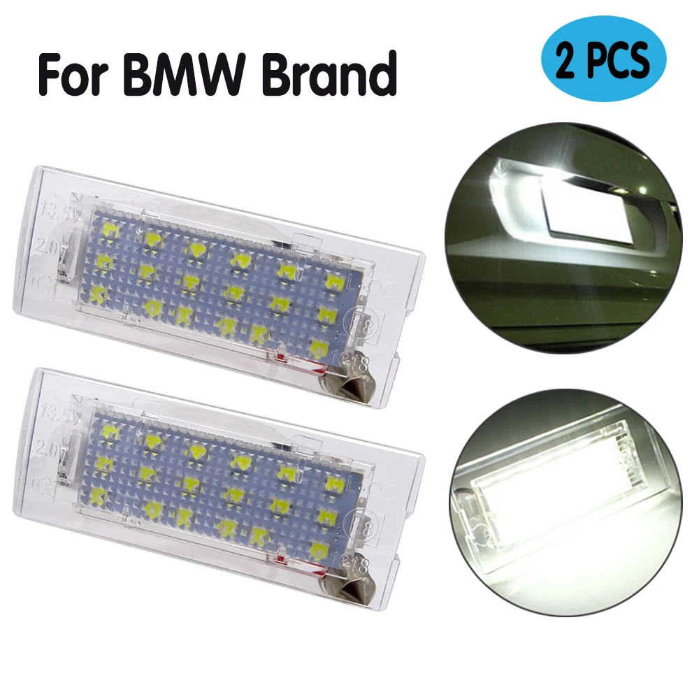 

2 PCS For BMW X5 E53 X3 E83 led Number License Plate Light lamp car lighting ultra bright Bulbs Trunk illuminate Error Free new