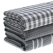New Cotton Dish Cloth Plaid pano de prato Eco-Friendly Kitchen Towel Bulk Tea Towel