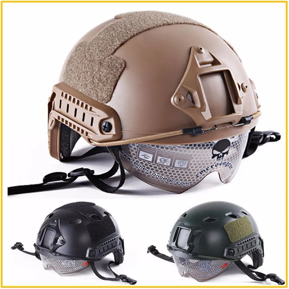 

FX Lightweight Resistant Material FAST Helmet Goggles Edition Military Airsoft Helmet Paintball Face Mask for Fast Helmet