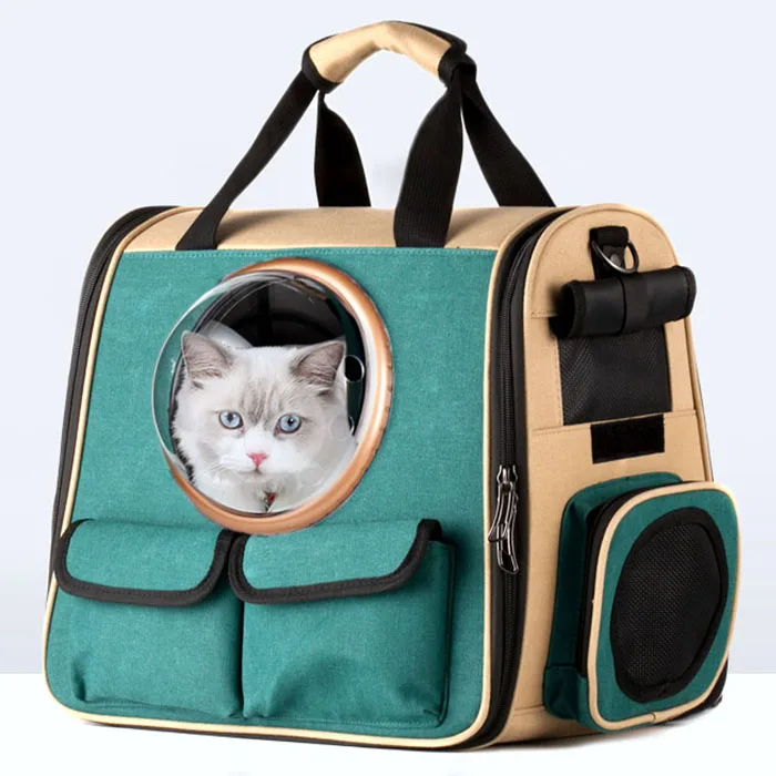 Высокое качество складной астронавт транспорт путешествия переносная капсула сумка через плечо кошка собака рюкзак переноска для домашних животных сумка - Цвет: Цвет: желтый