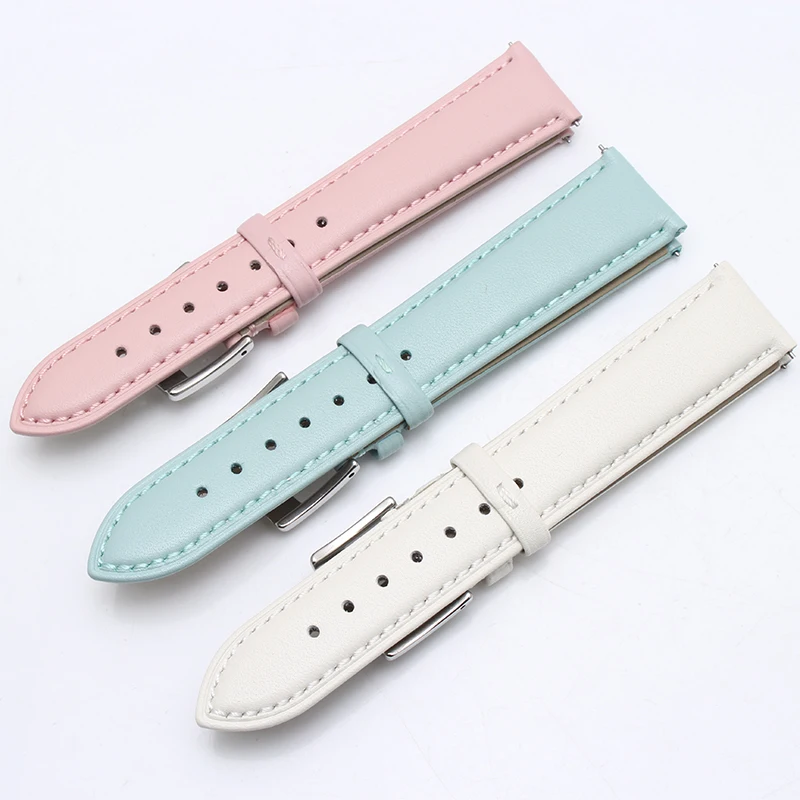 BRETA ремешок из натуральной кожи womanWatch ремешок розовый 12 мм-20 мм 13 14 15 16 17 мм аксессуары для часов мужские коричневые