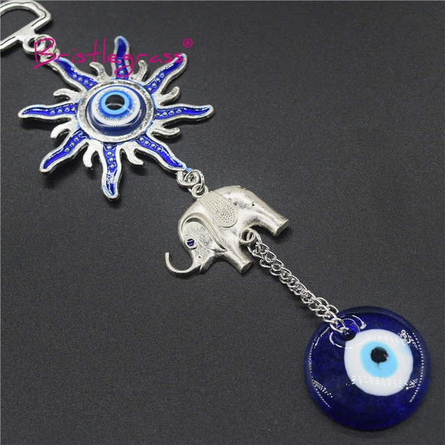 Amuletos del mal de Ojo Azul turco para decoración del hogar, colgante de  pared, adorno, protección, buena suerte, regalo, G2AB