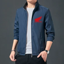 Honda Red Wing Printed Fashion Trend Jacket Waterproof Windbreaker Riding Motorcycle Racing Bike Jacket Honda Men Clothing Coats