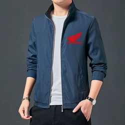 Honda Red Wing Printed Fashion Trend Jacket Waterproof Windbreaker Riding Motorcycle Racing Bike Jacket Honda Men Clothing Coats