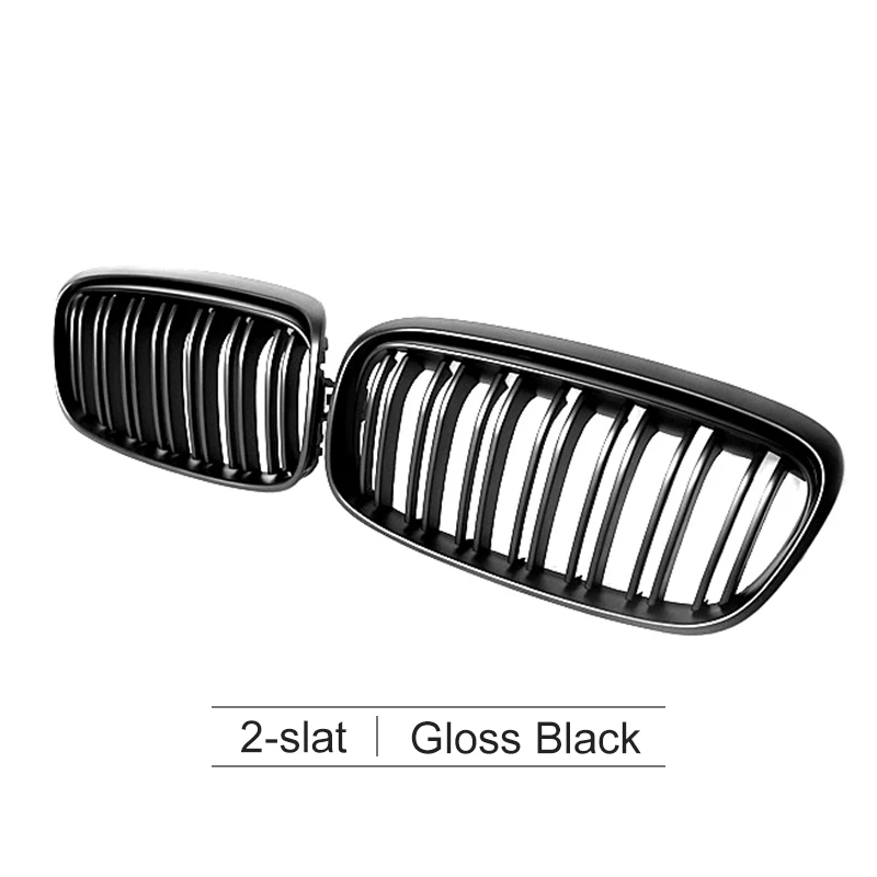 1-планка черный глянец/матовый черный решетка решетки Замена для BMW 2 серии GT F45 F46 - Цвет: Matte black