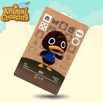 

033 Bill Animal Crossing Card Amiibo Cards Work for Switch NS 3DS Games