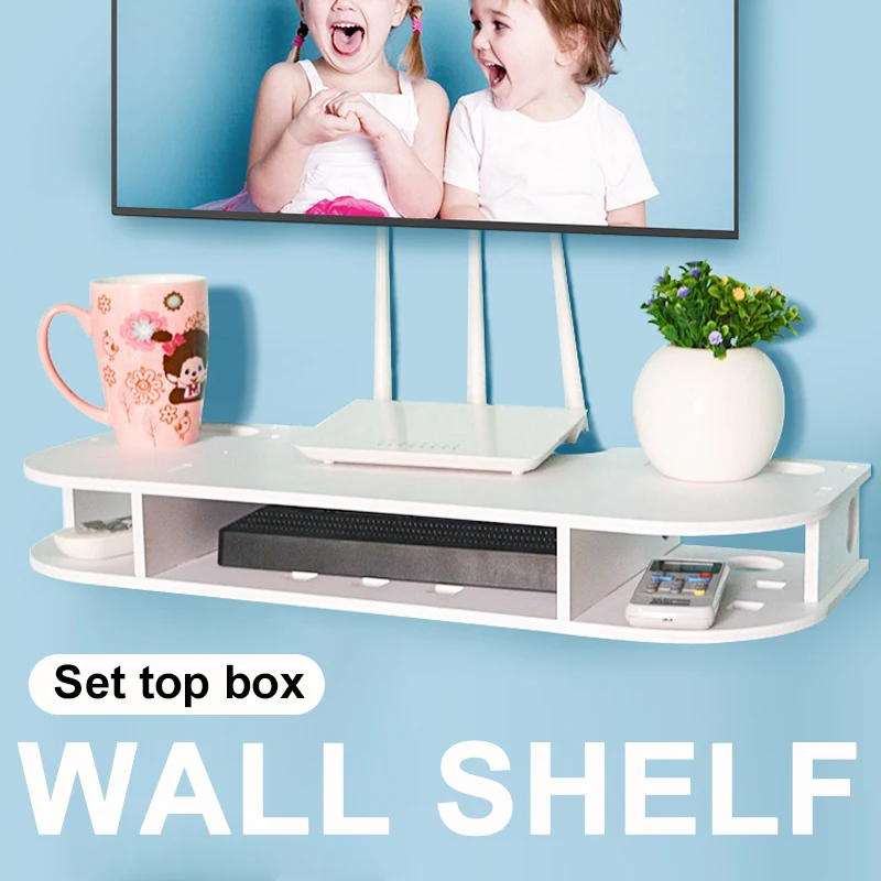 Router Storage Box WiFi Rack Family Hotel Easy Assemble Wide Application KTV Hostel Green Environment Space Saving High Grade