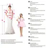 customized Satin Wedding Dresses O-neck White robe de mariée Long Sleeve A Line Bridal Dresses Vestido de Novia With pocket 3