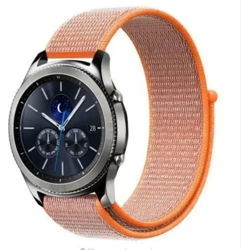 Спортивный нейлоновый ремешок для LG G Watch W100/R W110/Urbane W150 - Цвет ремешка: Spicy Orange