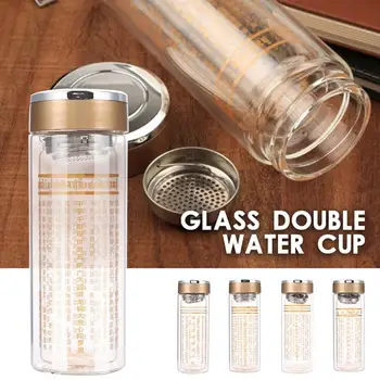 

Glass Environmental Convenient Water Cup Glass Cup Water Bottle Sutra Tea Cafe Office Fruit Juice Home Outdoors Milk container
