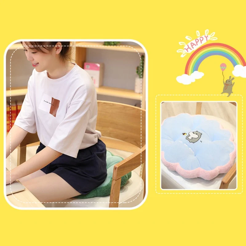 Цветочная форма мультяшная Подушка офисный диван стул подушка противоскользящие автомобильные сиденья колодки домашний стул для столовой коврик декоративная задняя подушка N