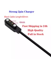  Emergency backup 2pin universal connected Magnetic Charger Cable wire for Smart Watch bracelet 2 Pin Distance 4mm Magnetic data 