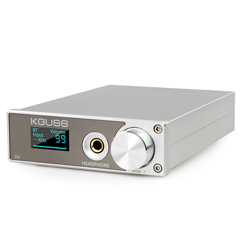 KGUSS D6 2020 New USB DAC XMOS ES9018K2M audio decoder DSD Bluetooth CSR8675 5 0 APT X headphone amplifier