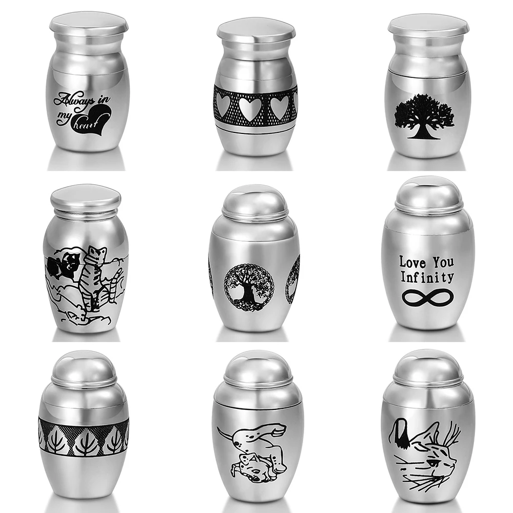 

Stainless Steel Pet Urn Memorial Remembrance Pet for Ashes Dog Cat Ash Box Cremation Storage