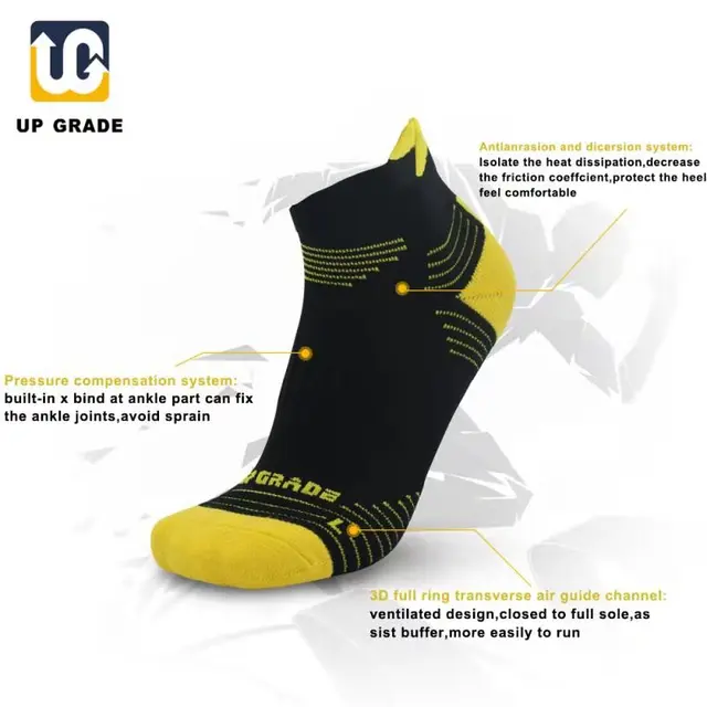 US $2.42 UGUPGRADE Man EU4045 Outdoor Sport Sock Running Socks Athletic Training Compression Sock Cycling B