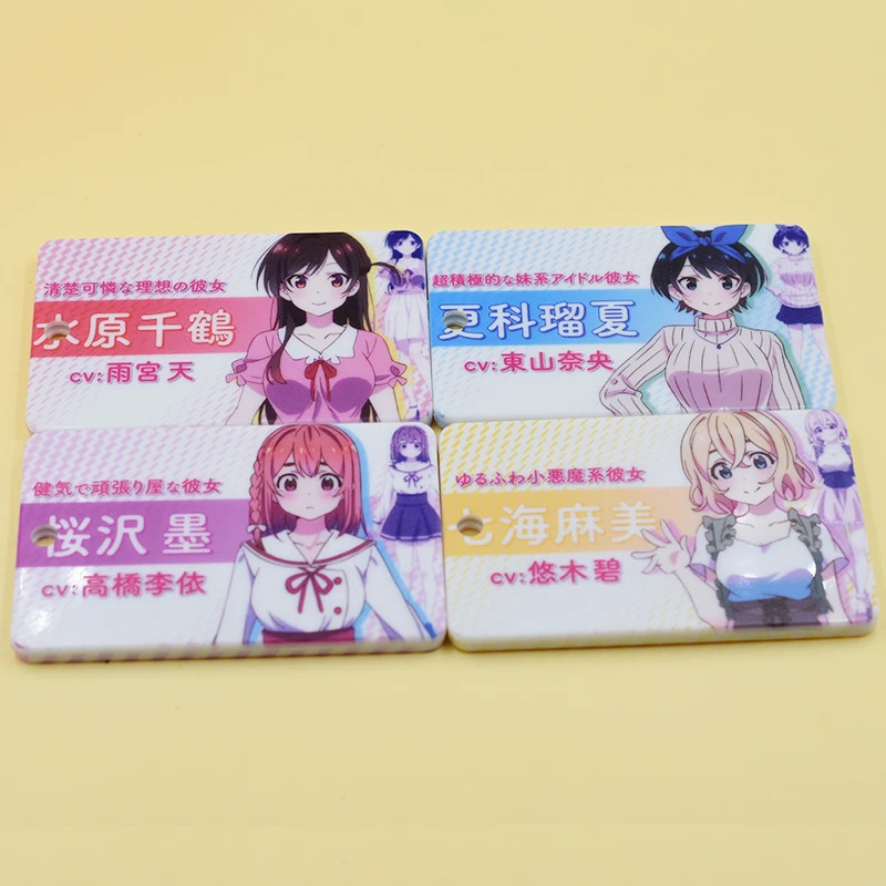 Girl Rent A Girlfriend Mizuhara Chizuru Cosplay Abs Student Id Bus Bank Card Holder Keychain Card Case Cover Pendant Toy Gift Costume Props Aliexpress
