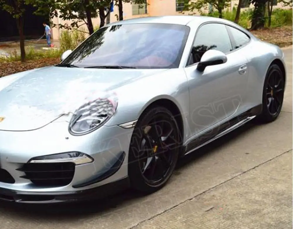 V Style Car Styling Real Carbon Fiber боковые юбки для наращивания губ наборы тела Porsche 911 Carrera 2005