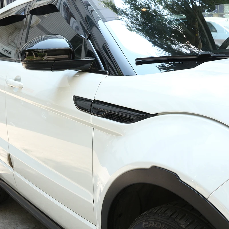 Для Land Rover Range Rover Evoque 2012- черный боковой Вентиляционный Выход крышка отделка автомобильные аксессуары