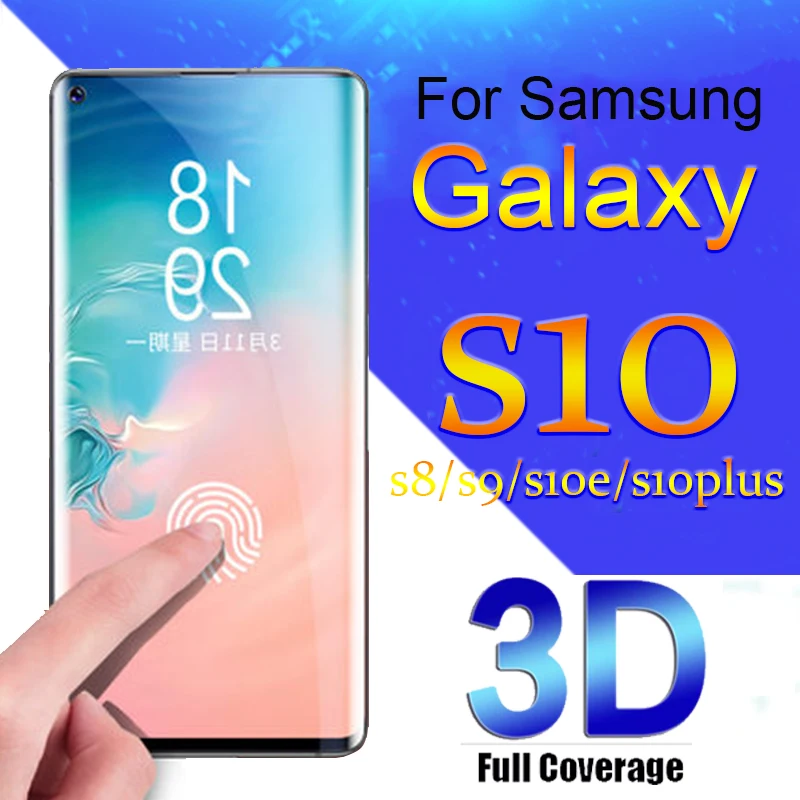 8s 9s 10s case for samsung galaxy s10 lite plus bumper cases on sansumg s8 s9 s10e glas galax glaxy S 8 9 10 e light glass cover |