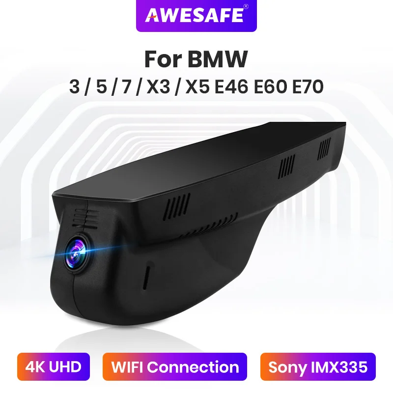 AWESAFE Wifi Автомобильный видеорегистратор чип Novatek камера для BMW 3/5/7/X3/X5 E46 E60 E90 E70 E71 E81