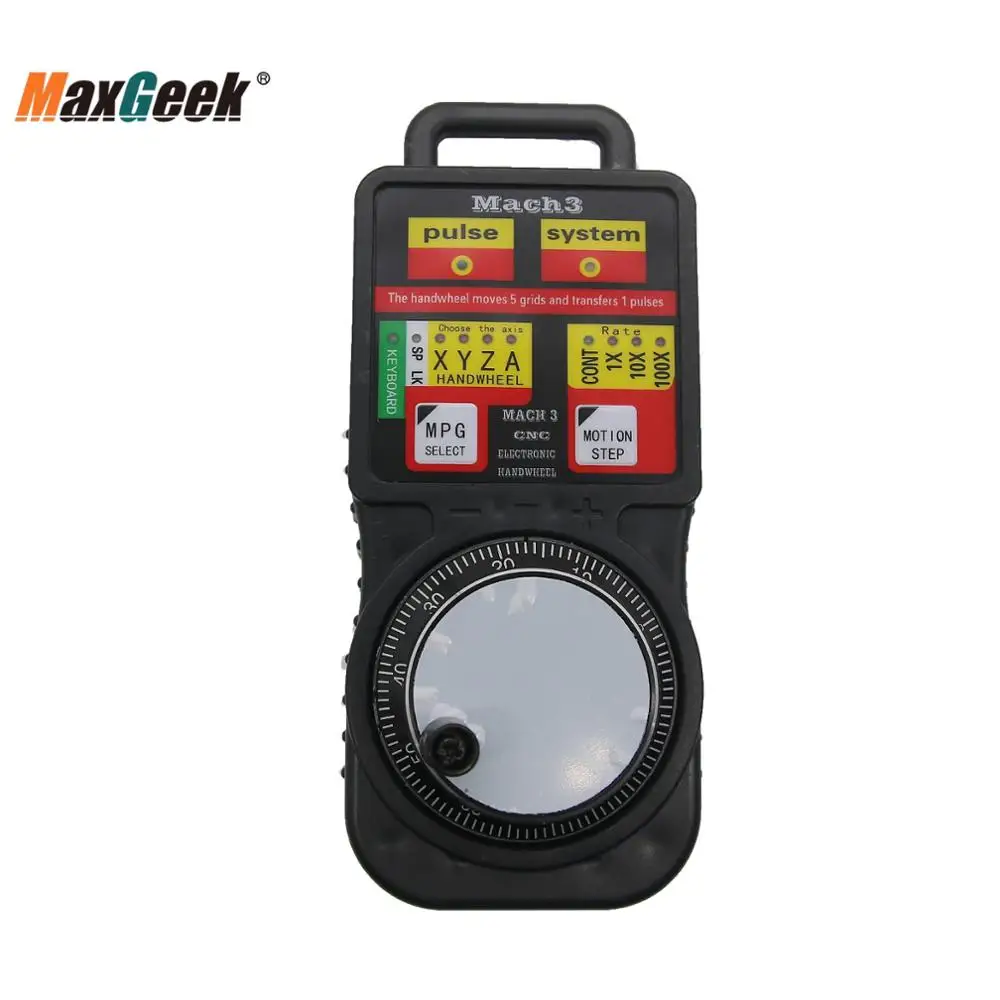 Maxgeek CNC MACH3 беспроводной электронный маховик 4 осевой ручной контроллер USB
