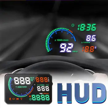 

Auto Universal HUD Head-Up Display Car-styling Hud Display Overspeed Warning Windshield Projector Alarm System