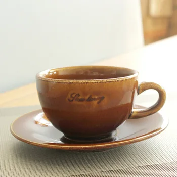 

Fancy Coffee Cup Dish Set Latte Ceramic Cup Cappuccino Cup European Simple Creative 200ml