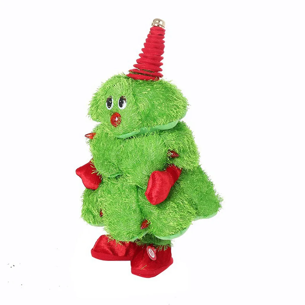 Рождественский плюшевый анимированный игрушечный животный светильник пение Танцующая фигура пение танец плюшевый анимированный плюшевый животный игрушечный подарок