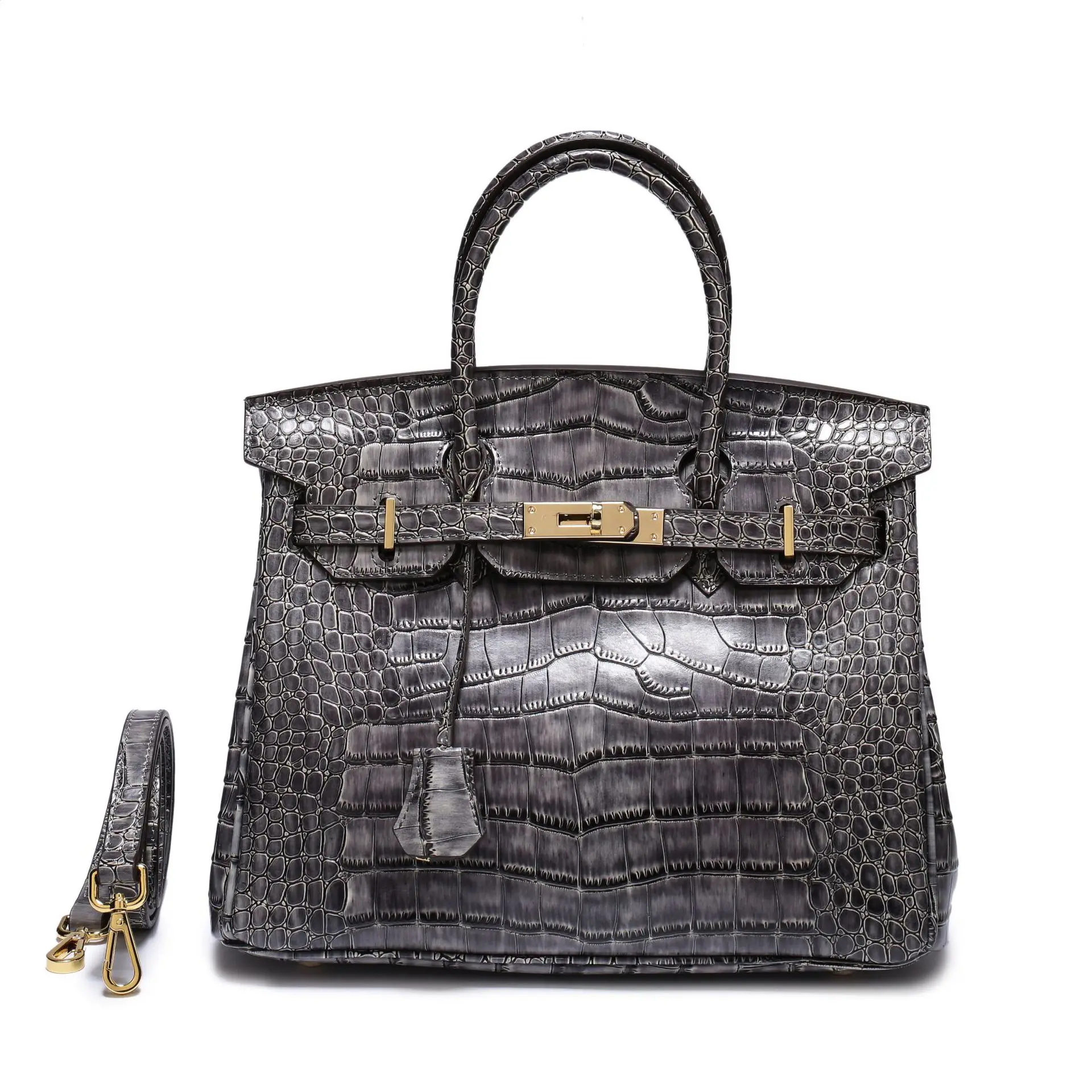 Новая платиновая сумка стильная на одно плечо диагональная женская сумка - Цвет: 25Dark gray