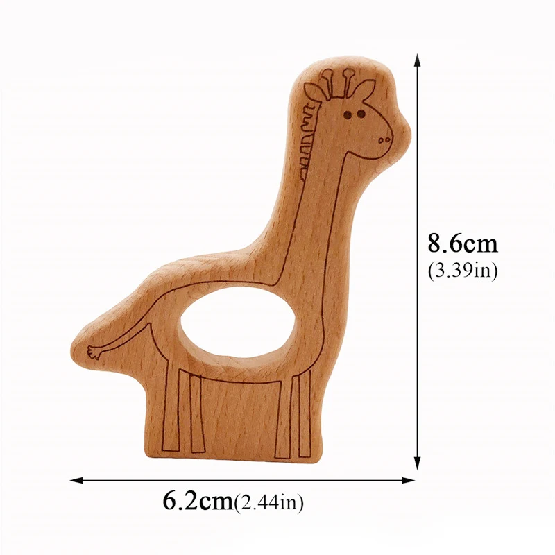 Wooden Teether 11 Деревянные Прорезыватели для зубов, пищевой, бук, дерево, животные, мультяшная собака, форма, сделай сам, пустышка, цепь 3C, сертификация, деревянный прорезыватель, игрушка - Цвет: Wooden Teether 11