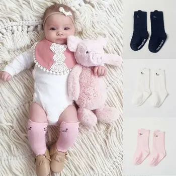 

Hot Newborn Toddler Knee High Sock Baby Boy Girl Socks Anti Slip Cute Cat Cotton Warm Soft Socks 0-4yers