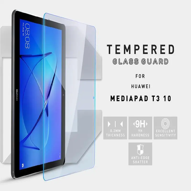 

9H Tempered Glass For Huawei Media Pad T3 10 Screen Protector Tablet 9.7\" Tempered Glass Tablet Screen Protectors Film 2.5D