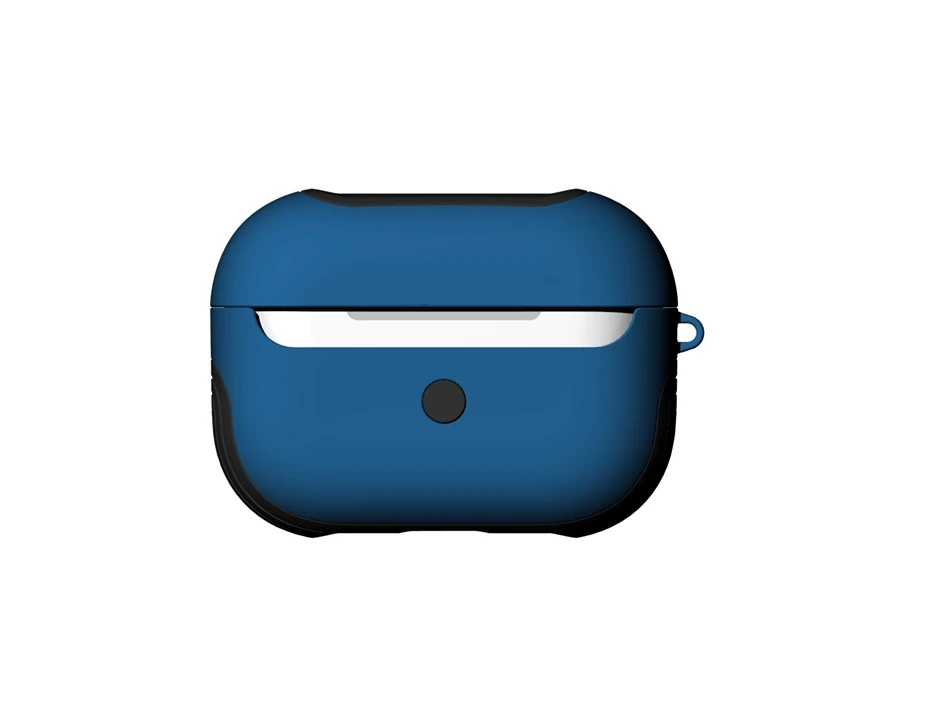 Blue Чехол для наушников для Apple Airpods Pro Чехол два в одном чехол для Apple Air Pods Pro 3 Наушники Earpods крючок для наушников-вкладышей зарядная коробка - Цвет: Blue