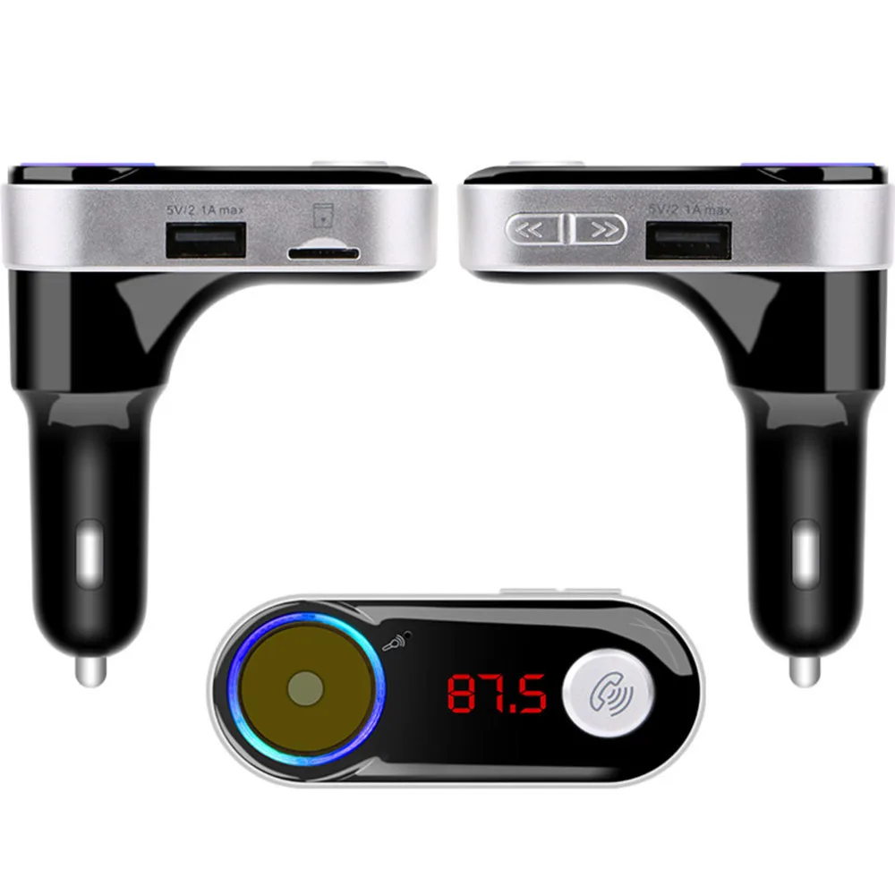 5 V/2.1A 4-в-1 кард-ридер автомобиля BC FM передатчик с USB флэш-накопители/tf музыкальный проигрыватель зарядных порта USB для автомобиля Зарядное устройство