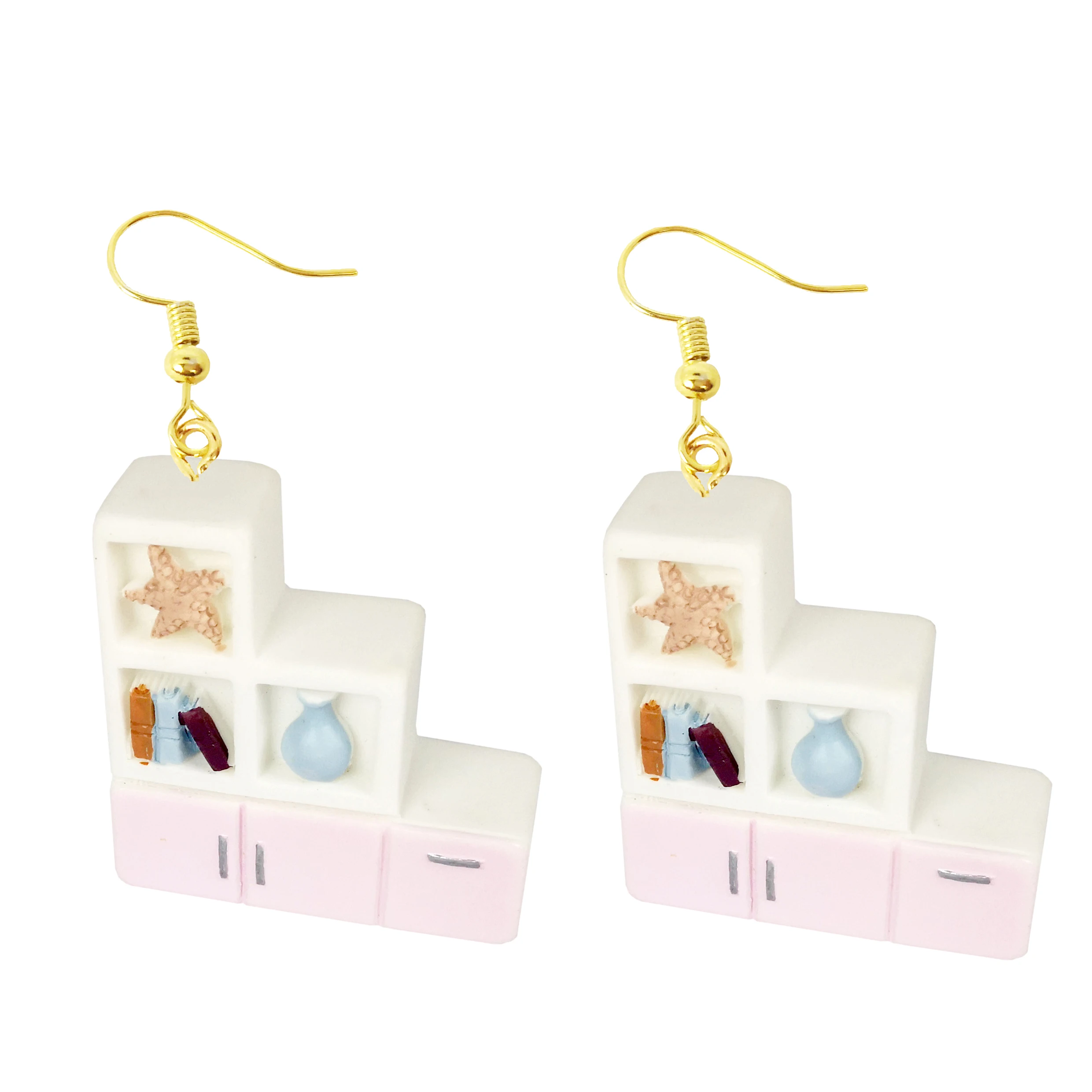 Earring For Women Resin Drop Custom Made Handmade Cute Girls Gift Eardrop Fun Computer Bathtub Drinking Fountain Toilet images - 6