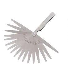 

Gap Feeler Gauge 100mm Length Metric Plug Gauge Thickness Gauge 14 Blade Gap Filling 0.05-1.00mm Thickness Measure Layout Tool