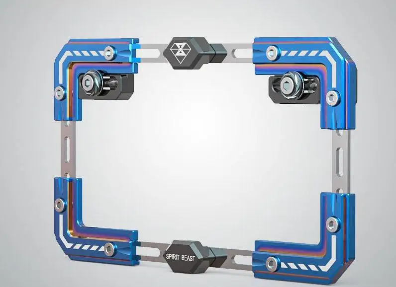 1 шт. Универсальный Регулируемый держатель номерного знака для мотоцикла