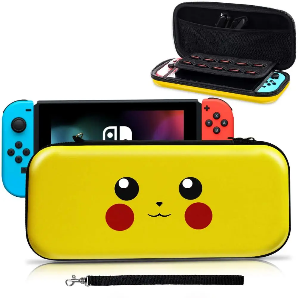 

Portable Hard Shell Case for Nintend Switch Cute Cartoon Water-resistent EVA 5 in 1 Carrying Storage Bag for NS Console